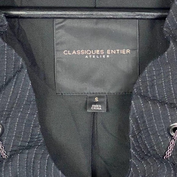Classiques Entier Atelier Black Pin Stripe Blazer - Picture 3 of 5